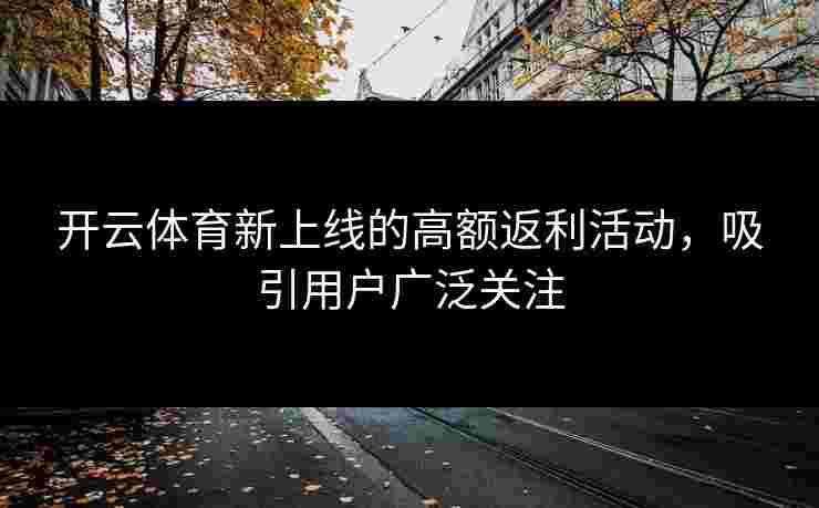 开云体育新上线的高额返利活动，吸引用户广泛关注