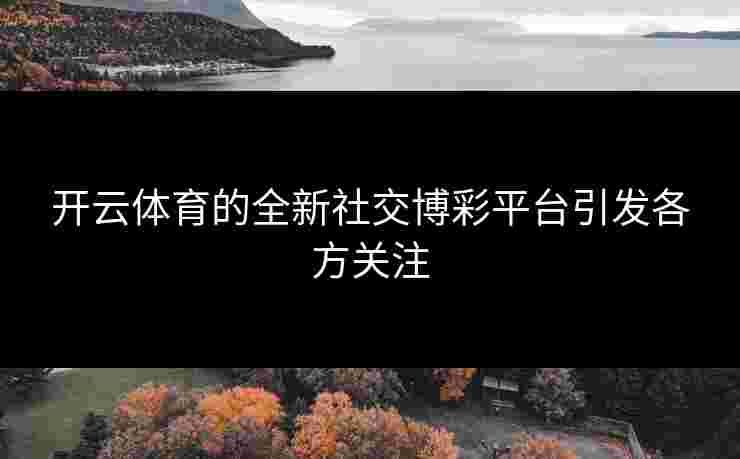 开云体育的全新社交博彩平台引发各方关注