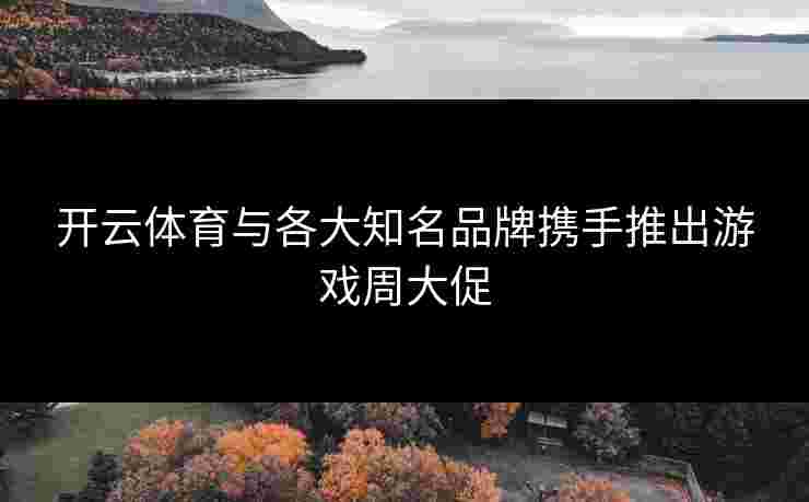 开云体育与各大知名品牌携手推出游戏周大促